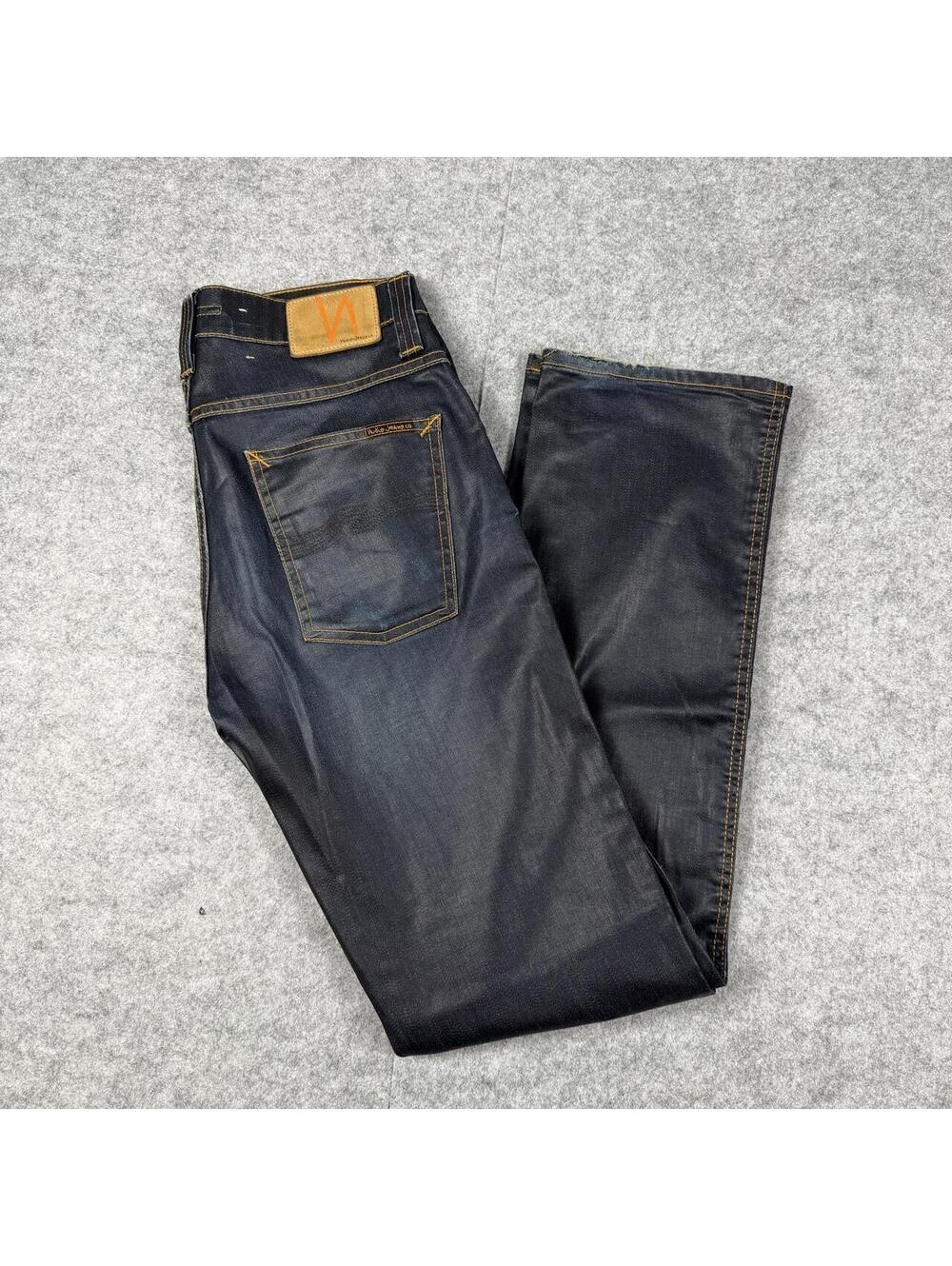 Nudie Jeans Slim Jim Raw Denim 100% Cotton Jeans Size 32x32